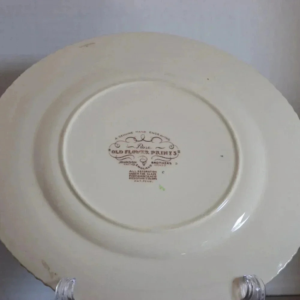Johnson Bros. - "Rose" plate - Picture 3 of 7